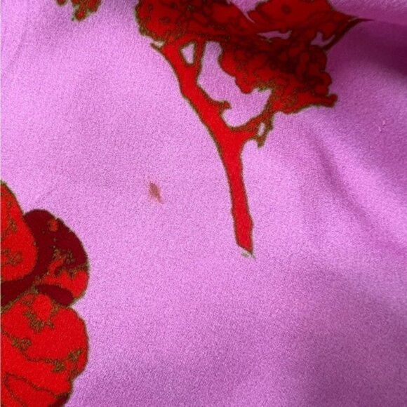 Cynthia Rowley Malibu Ruffle Silk Blend Mini Dress in Pink Poppy. Size XS - Picture 6 of 13